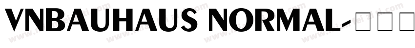VnBauhaus Normal字体转换